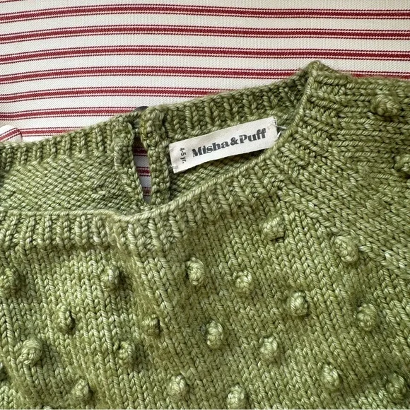 Misha & Puff Original Popcorn Sweater Green - Picture 2 of 3